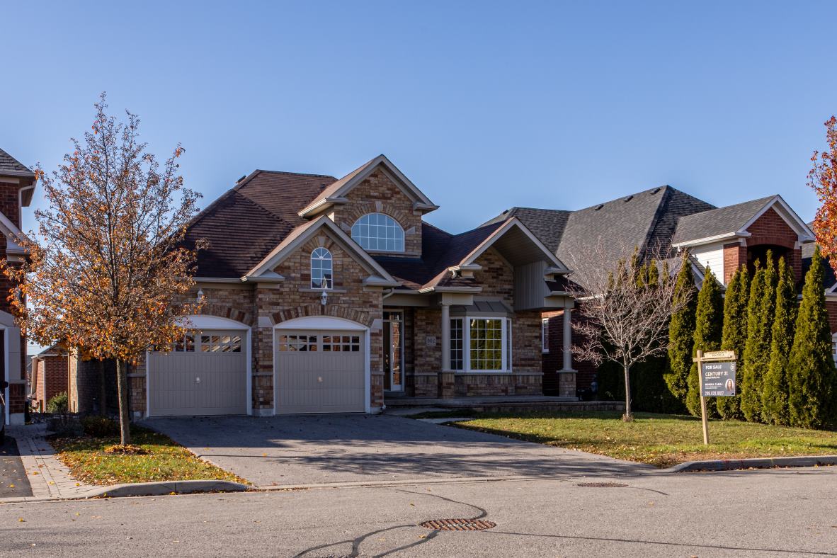 A picture of a home's exterior, showing the front door.